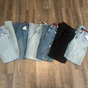 Levi's Blue and Black Denim Jeans Collection